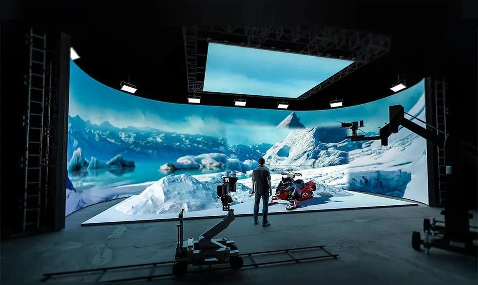 3D Virtual Production Immersive Stage Unreal Engine Vr Xr Movie Studio Wall HD P3.91 Indoor LED Display Screen