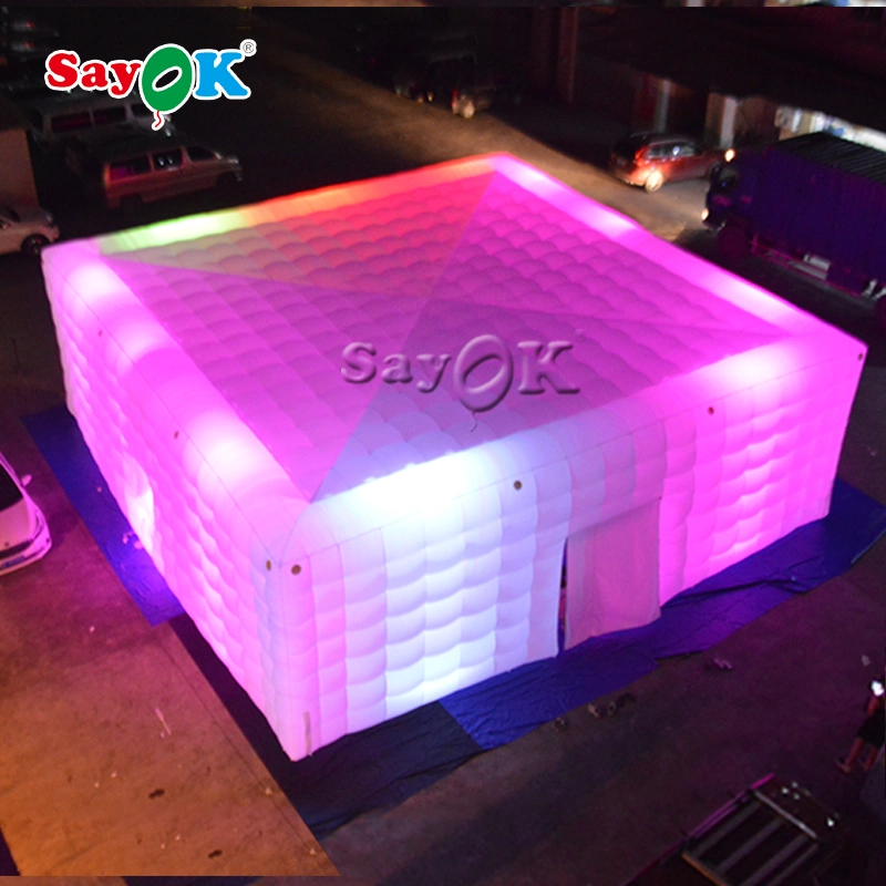 Sayok Manufacturer Giant Outdoor Inflatable LED Party Tent for Nightclub with LED Lights