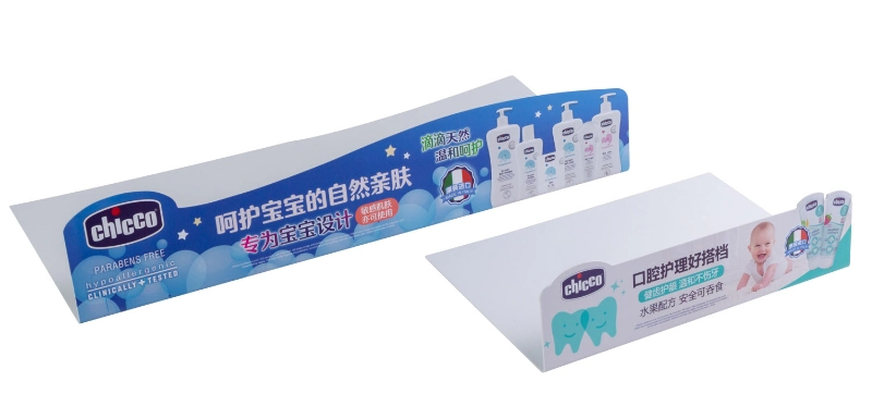 Die Cutting White Adhesive PP PS PVC Sticker Advertising Signs Products with Back Glue