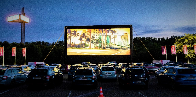40FT Large Inflatable TV Movie Screen for Drive in Cinema Projector