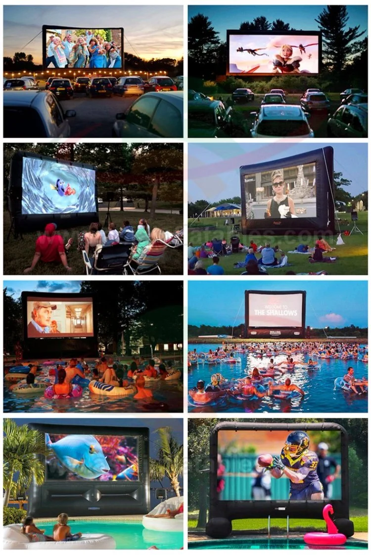 Outdoor Projector Screen Foldable Portable Inflatable Outdoor Movie Screen for Drive-in Movie Theaters Screen