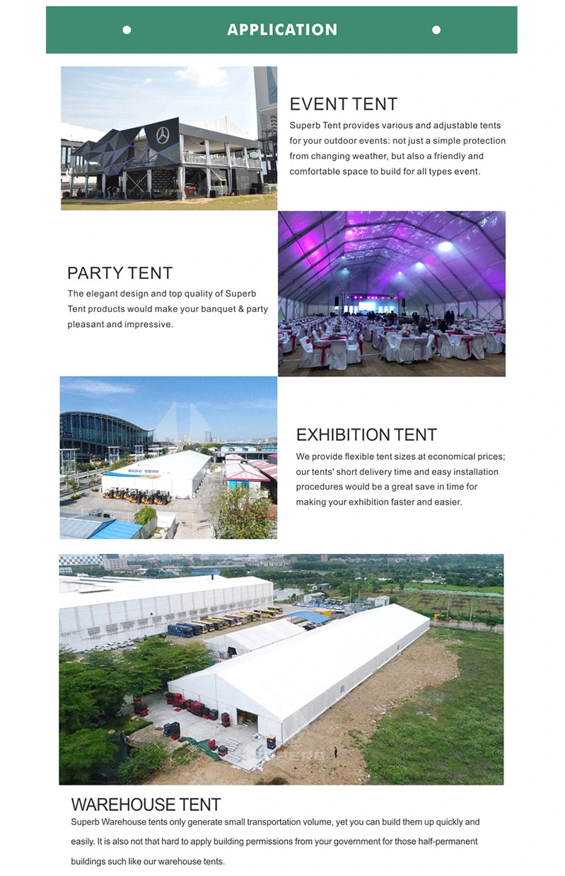 Luxury Outdoor Aluminum Transparent Wedding Marquee Party Tents
