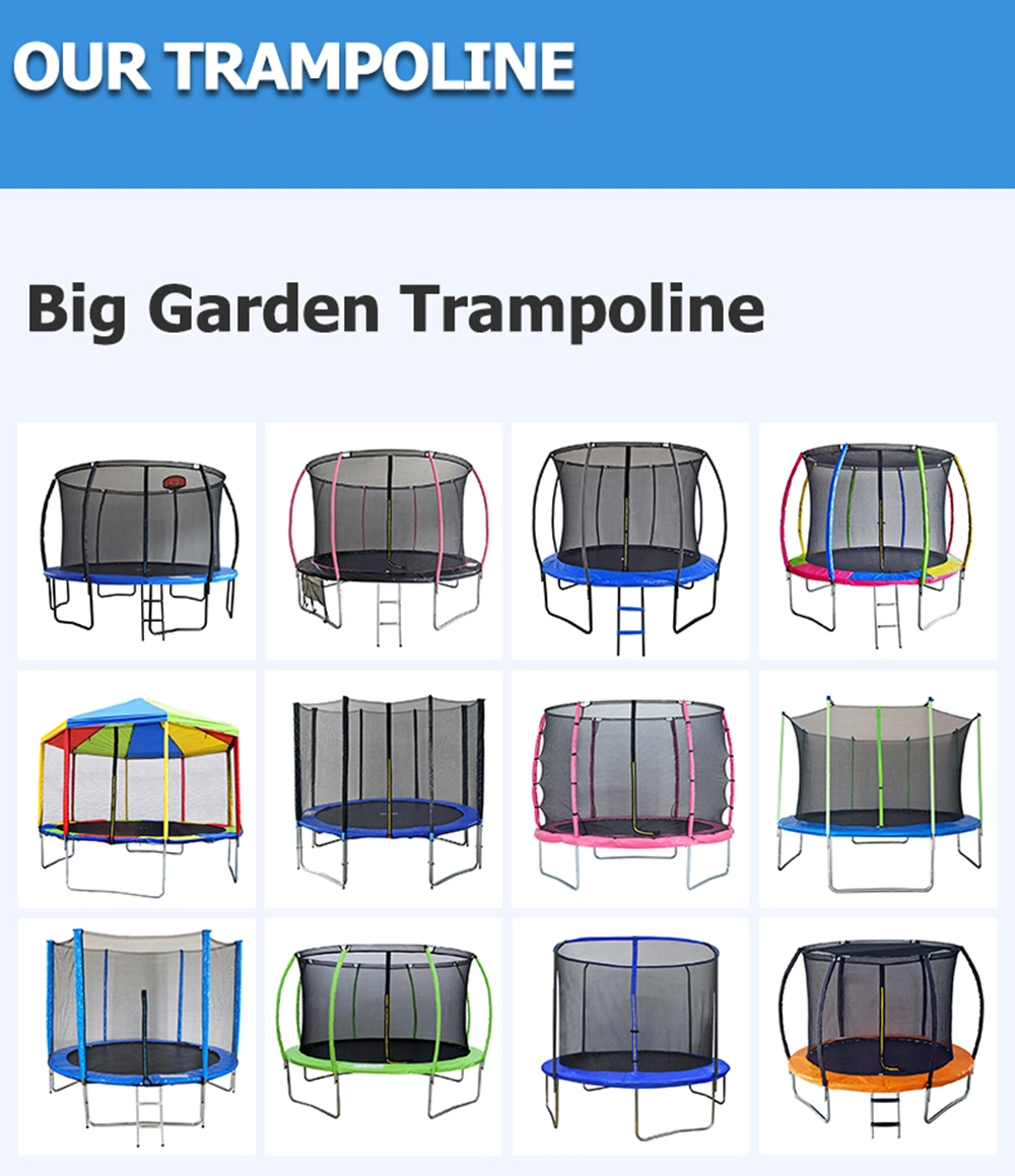 Big Trampolines Hot Selling Gymnastic Outdoor 16FT Trampoline with Protective Net