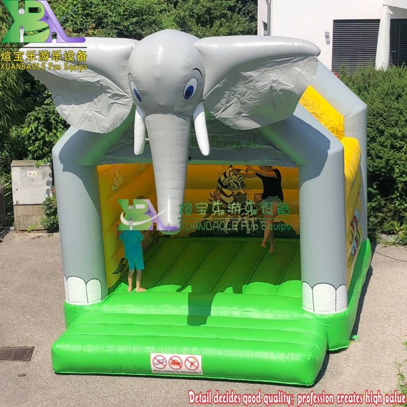 Popular Children Elephant Funny Inflatable Jumping Castle Moon Bounce Inflatable Bouncer