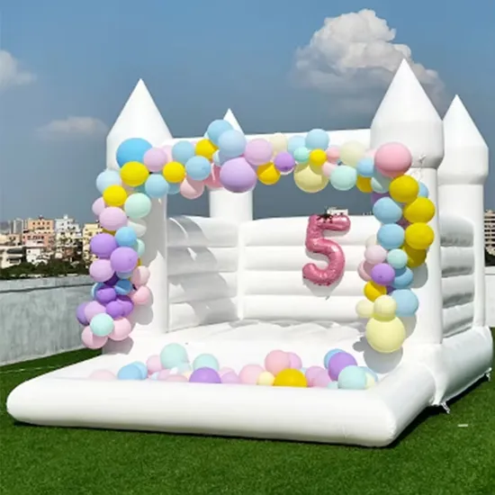 Commercial Bounce House Commercial Party Inflatable Bouncy House White Bounce Castle
