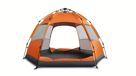 Cheap 3-4 Person Hexagon Dome Waterproof Manual Camping Tent