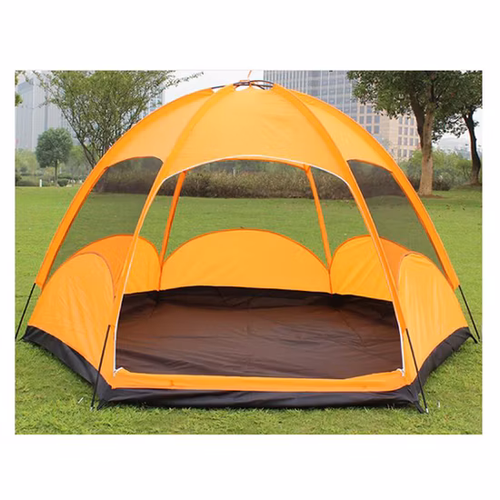 Cheap 3-4 Person Hexagon Dome Waterproof Manual Camping Tent