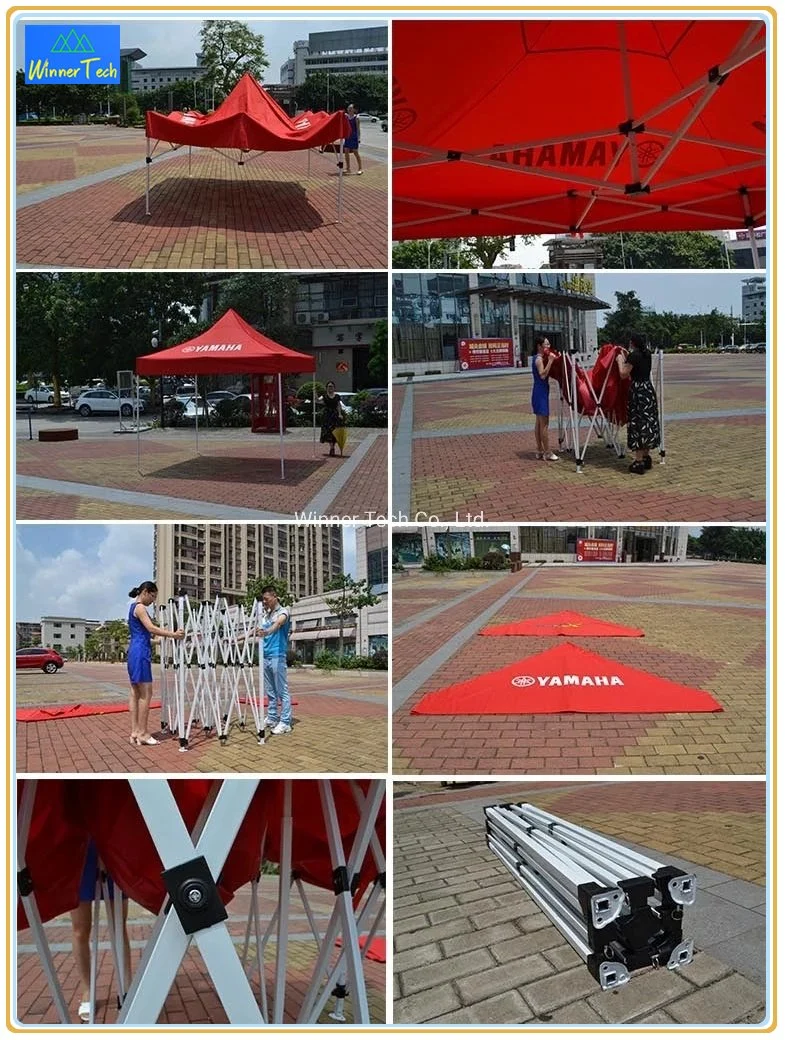 Folding Tents 3X3 Promotional Folding Custom Print Event Awning Pop up Tent Display Party Wedding Marquee Gazebo Canopy Trade Show Tents-W00002