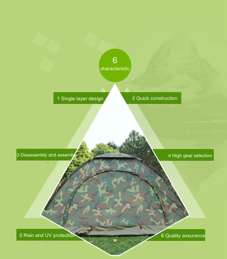 1-2 Persons Outdoor Beach Shelter Sun Shade Instant Camping Tent Camouflage Tent Couples Leisure Tent