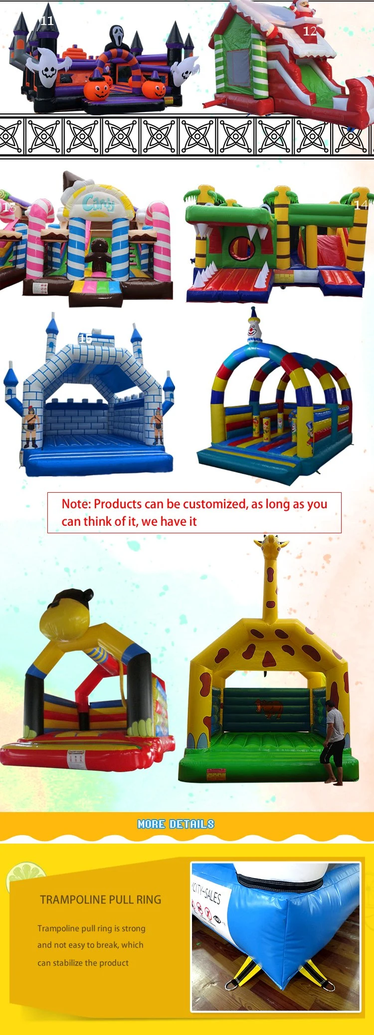 Hot Sale Outdoor Commercial Grade White Inflatable Wedding Bouncy Castle