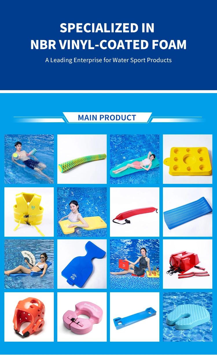 Water Park Amusement Outdoor Swimming Pool Lounge Bed NBR Foam Dipped Foam Pool Float with Pillow
