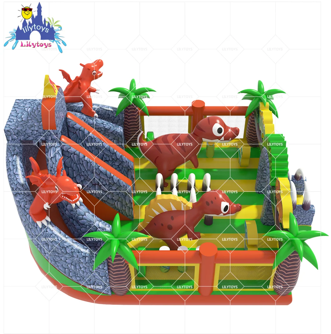 Lilytoys Inflatable Castle Climbing Combo Bouncer Castle Trampoline Jumping Bouncy House Commercial for Team Events