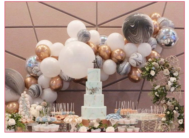Wedding Birthday Party 12&quot; Inch Latex Balloon Metallic White