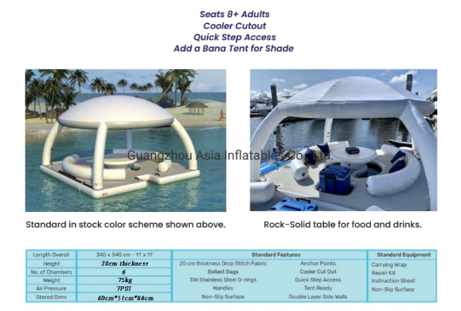 Portable Inflatable Floating Ocean Sea Swimming Pool with Anti Jellyfish Net for Sale