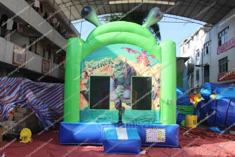 Commercial Hot Sale Shrek Bounce House Inflatable Jumping Castle Inflatable Bouncy House Chb1354