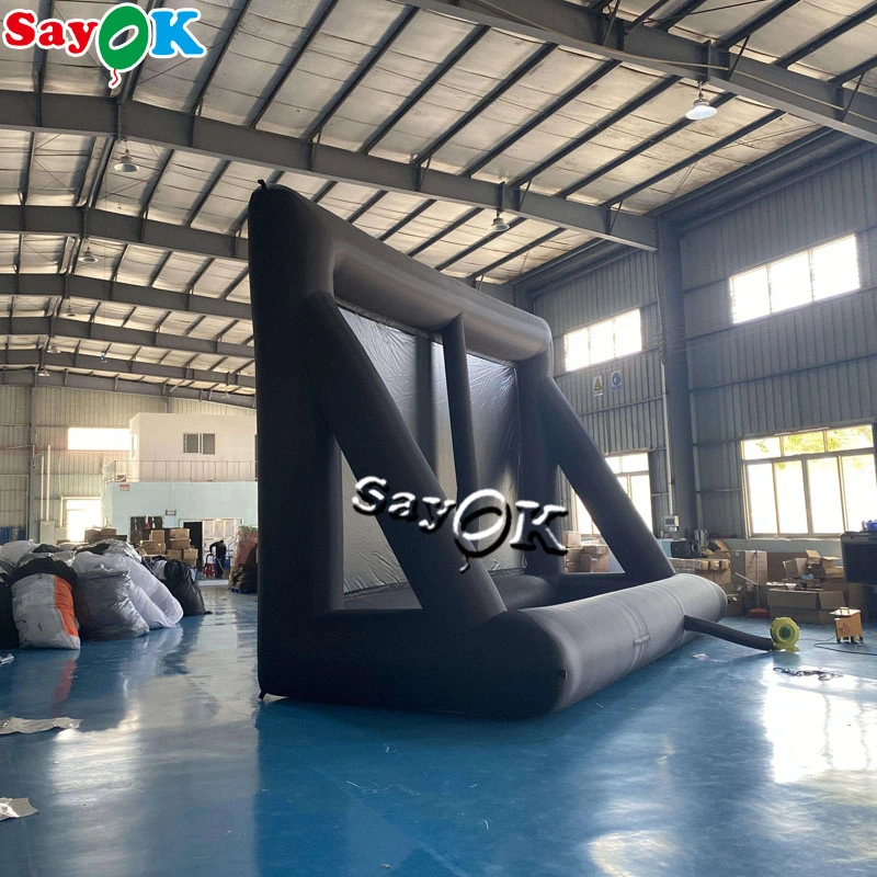 6m/19.68FT Mobile Portable Outdoor Inflatable Projector Movie Screen with Pump for Home Backyard Party Inflatable TV Screen Airtight Inflatable Movie Screen