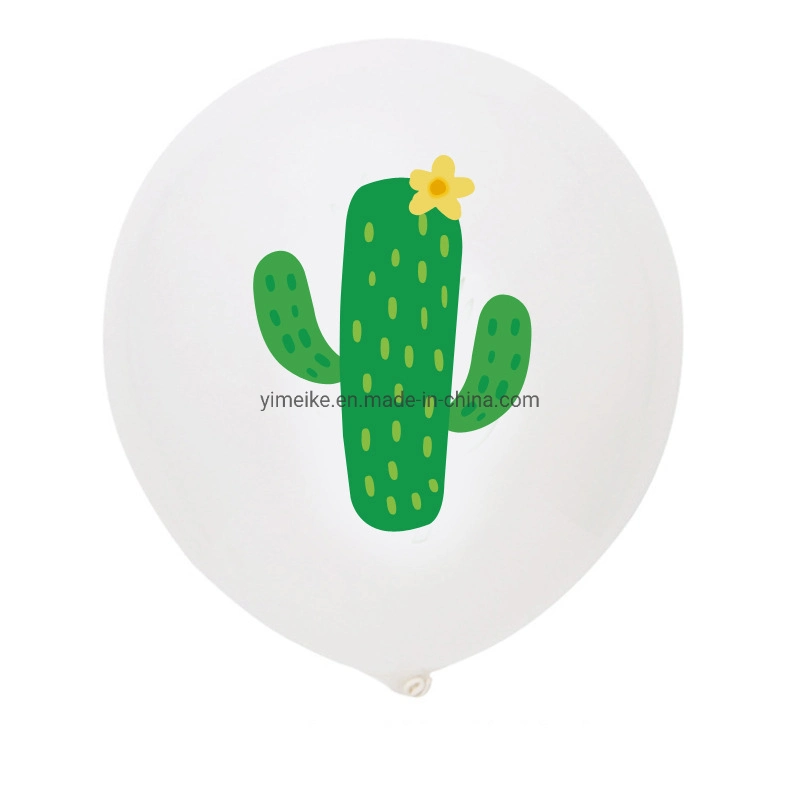 Mexican Carnival Party Decoration Cactus Coconut Tree 2.8g Thick Latex Balloon