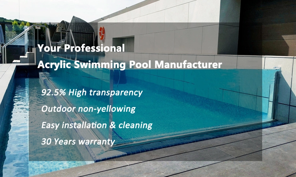 SPA 100mm Thick Acrylic Swimming Pool Wall/ Pool Plexiglass Sheets for Clear Acrylic Swimming Pool Glass Walls