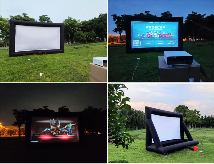 Fast Delivery Jumbo 20 Feet Inflatable Outdoor Theater Projector Screen Inflatable Cinema Inflatable TV Projector Movie Screen