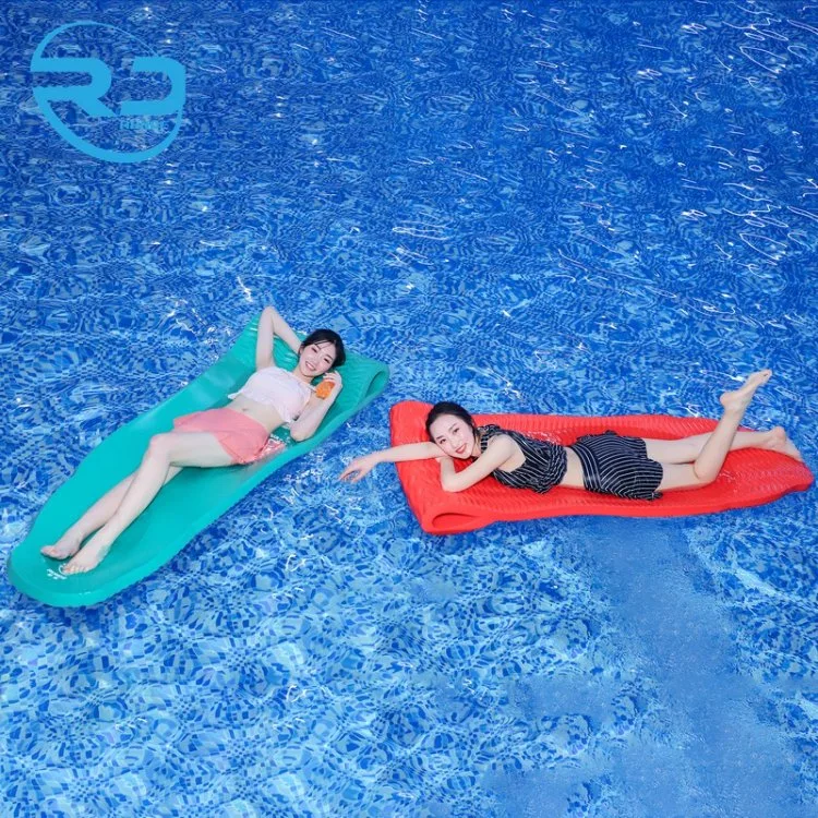 Water Park Amusement Outdoor Swimming Pool Lounge Bed NBR Foam Dipped Foam Pool Float with Pillow