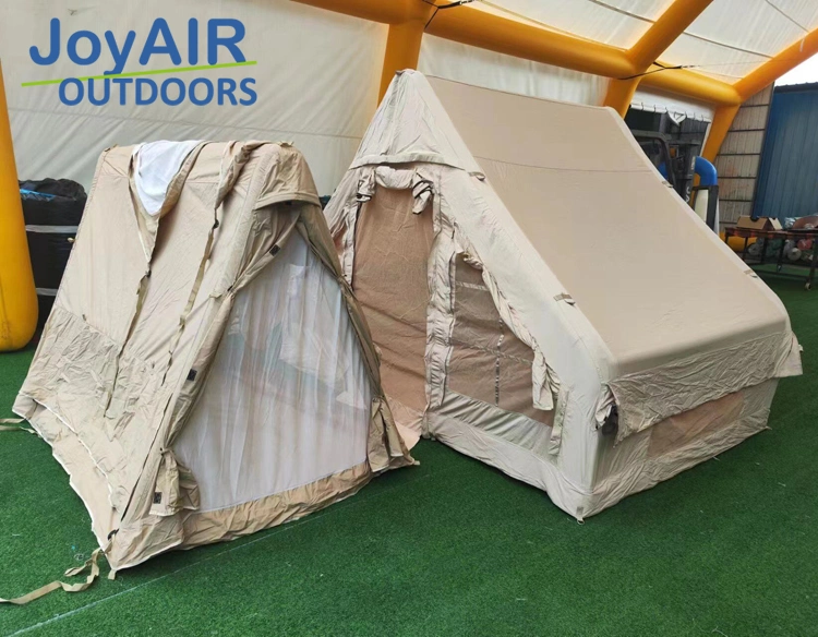 high quality Waterproof family camping inflatable house air pole glamping tent inflatable camping for outdoor