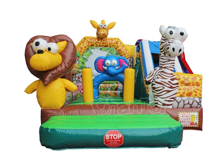 Commercial Outdoor Animals Combo Inflatable Jumping Castle Inflatable Bouncy Castle with Slide Chb822