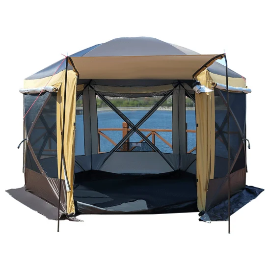 Customizable Summer Breathable Gazebo Four Sided Mesh Folding Tent