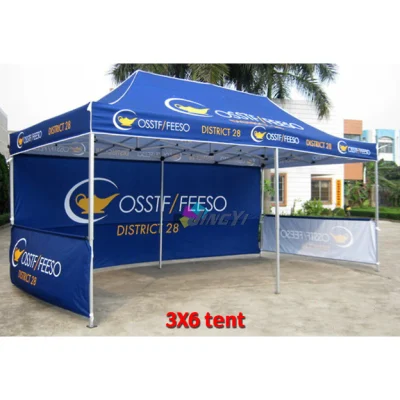 High Quality Outdoor POP up Fold Aluminum Trade Show Tent Gazebo, Exhibition Sports Event Marquee Custom Full Color Printed Advertising Promotion Tents