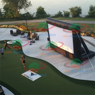 Blow up 40FT Instant Cinema TV Projector Outdoor Air Inflatable Movie Screen